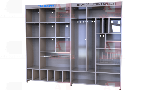Шкаф СИЗ "Альфа-11" (расцветка "СТАНДАРТ", цвет: cерый) из стали с полимерным покрытием для энергоустановок. Шкаф СИЗ "Альфа-11" (расцветка "СТАНДАРТ", цвет: cерый) из стали с полимерным покрытием для энергоустановок.